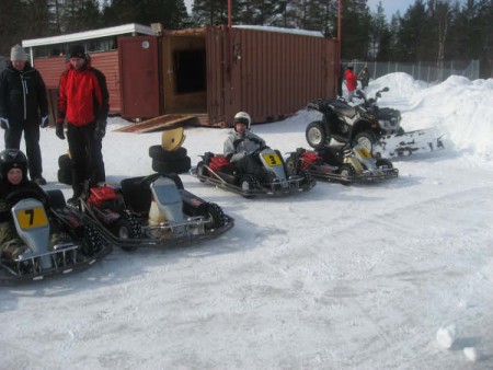 isgokart vid campingen